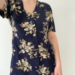 Vintage Floral Tunic Dress